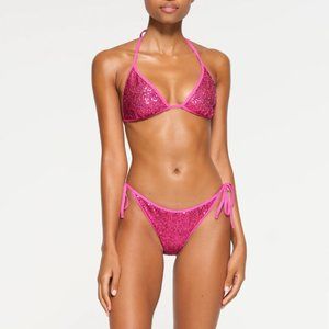 Skims Sequin Triangle Bra